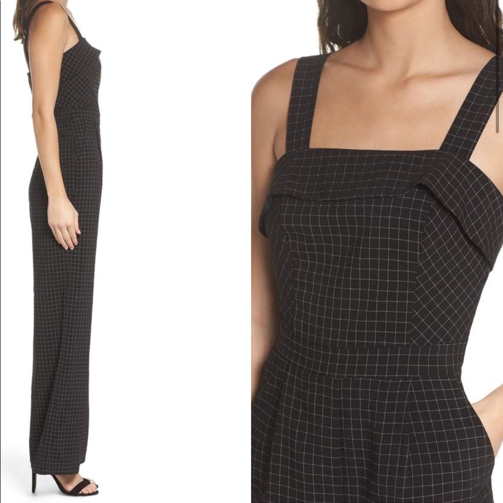 Adelyn Rae Lilah plaid jumpsuit